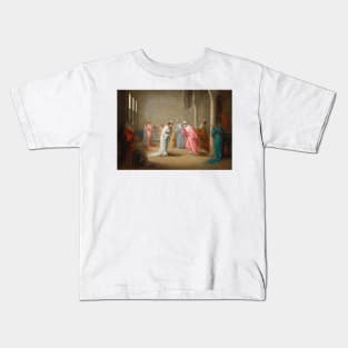 A Visit, A Harem Interior by Henriette Browne Kids T-Shirt